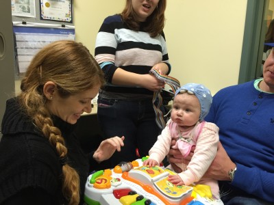 Dr. Cuevas with infant